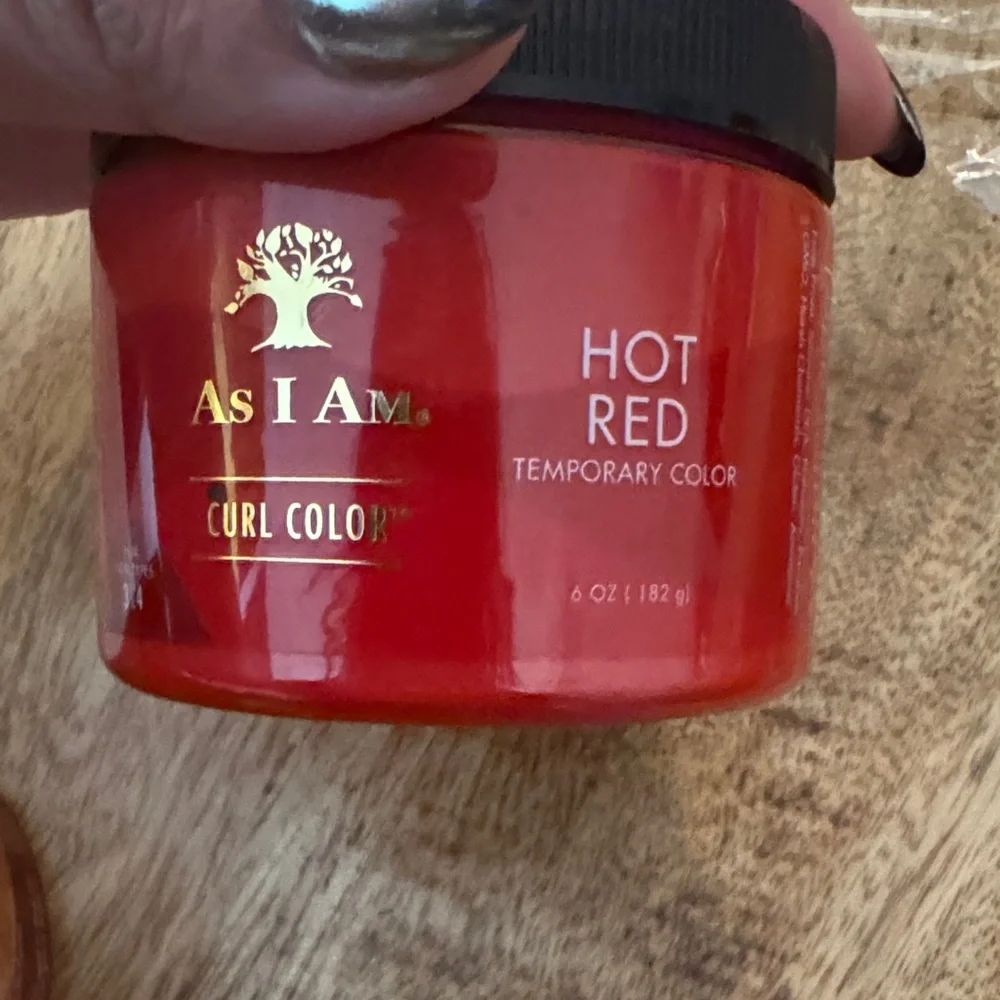 Set of 2 AS I AM HOT RED and BOLD GOLD temporary hair color hair curl gel